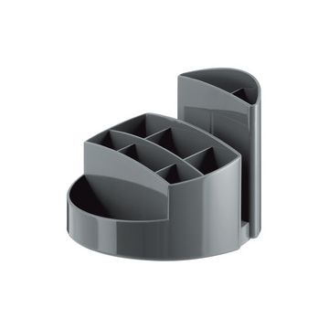 HAN Multipot à crayons RONDO, polystyrène, gris foncé