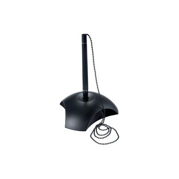 HAN Porte-stylo à bille DELTA, plastique, noir