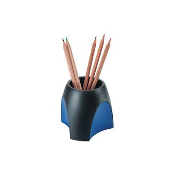 HAN Pot à crayons DELTA, polystyrène, noir/bleu