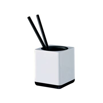 HAN Pot à crayons i-Line, plastique, blanc/noir
