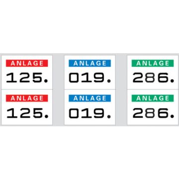 HERMA Anlagenummern, 15 x 22 mm, selbstklebend, grün