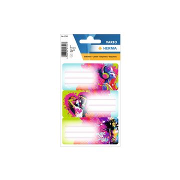 HERMA Buchetiketten VARIO "Music Girl", 76 x 35 mm