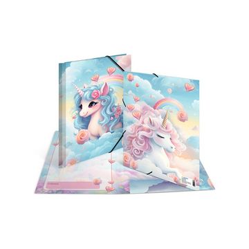 HERMA Chemise à élastique "Happy Unicorns", carton, A4