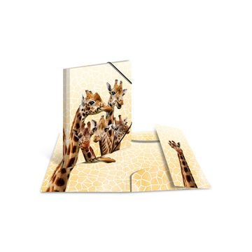 HERMA Chemise à élastiques Animaux exotiques, A4, girafes