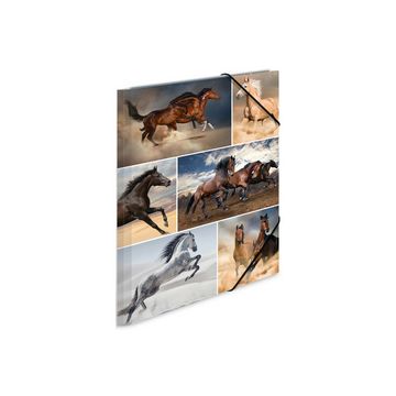 HERMA Chemise à élastiques "Chevaux", en carton, A4