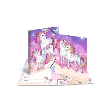 HERMA Chemise à élastiques "Licorne", carton, A3