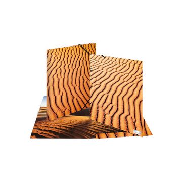 HERMA Chemise à élastiques "Nature", A3, carton, Sand