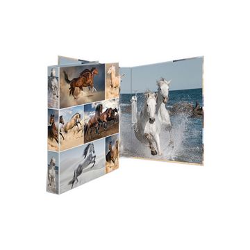 HERMA Classeur à anneaux "Animals" - chevaux, A4, mécanisme