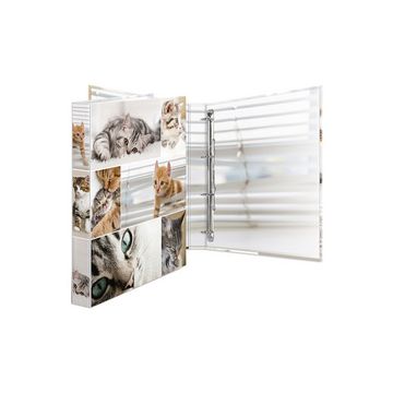 HERMA Classeur à anneaux "chats", A4, mécanisme à 4 anneaux