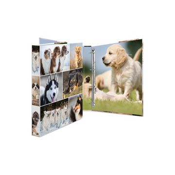 HERMA Classeur à anneaux "chiens", A4, mécanisme à 4 anneaux