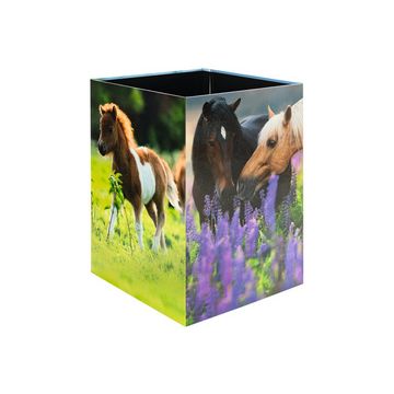 HERMA Corbeille à papier "Pré à chevaux", carton