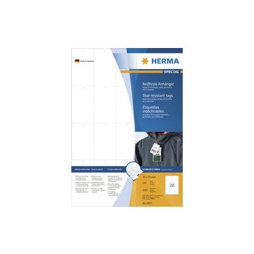 HERMA Etiquette à suspendre SPECIAL, 30 x 37 mm, blanc