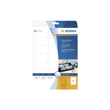 HERMA Etiquette brillante SPECIAL, 96 x 63,5 mm, blanc HERMA Etiquette brillante SPECIAL, 96 x 63,5 mm, blanc