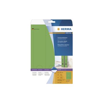 HERMA Etiquette dos de classeur SPECIAL, 61 x 297 mm, vert