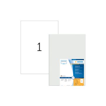 HERMA Etiquette en film, transparent, A3, 297 x 420 mm