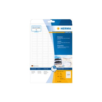 HERMA Etiquette jet d'encre SPECIAL, 25,4 X 25,4 mm, blanc