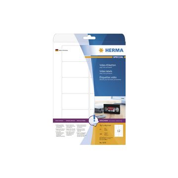 HERMA Etiquette pour cassettes vidéo SPECIAL, 78,7 x 46,6 mm