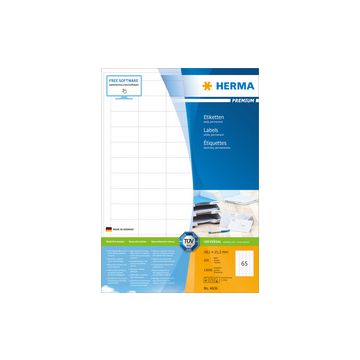 HERMA Etiquette universelle PREMIUM, 52,5 x 21,2 mm, blanc