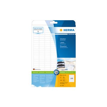 HERMA Etiquette universelle PREMIUM, 99,1 x 33,8 mm, blanc