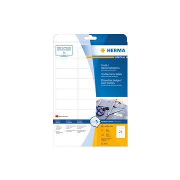 HERMA Etiquettes badges SPECIAL, 63,5 x 29,6 mm, blanc