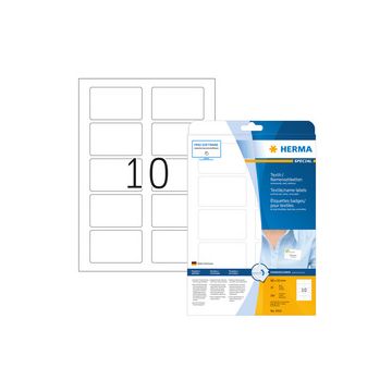 HERMA Etiquettes badges SPECIAL, 80 x 50 mm, blanc