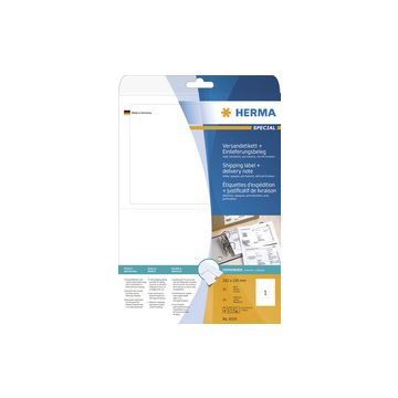 HERMA Etiquettes d'expédition + preuve de dépôt SPECIAL