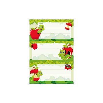 HERMA Etiquettes pour livres "Fritz le ver", scintillant