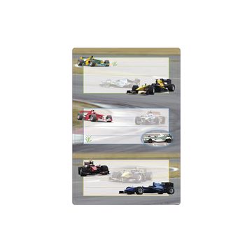 HERMA Etiquettes pour livres "voitures de course", 70x 35 mm