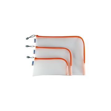 HERMA Pochette à fermeture à zip "Mesh Bags", A4, orange