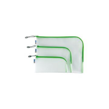 HERMA Pochette à fermeture à zip "Mesh Bags", A5, vert