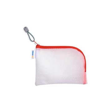 HERMA Pochette à fermeture à zip "Mesh Bags", A6, rouge