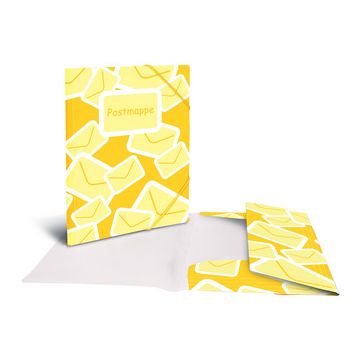 HERMA Postmappe mit Gummizug, DIN A4, PP, gelb