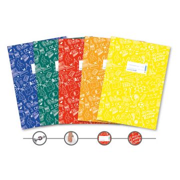 HERMA Protège-cahier Schoolydoo, A5, en PP, set de 5