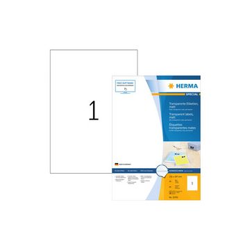 HERMA Étiquette en film SPECIAL, 52,5 x 29,7 mm, transparent