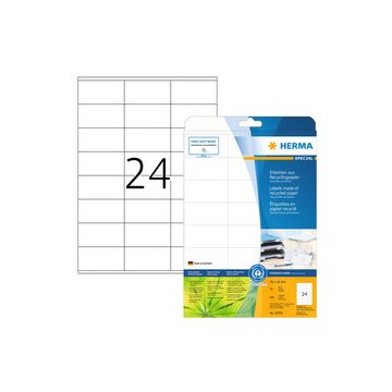 HERMA Étiquette universelle recyclée, 210 x 297 mm