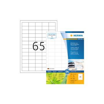 HERMA Étiquette universelle recyclée, 48,3 x 25,4 mm