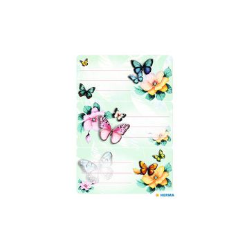 HERMA Étiquettes pour livres VARIO "Papillons", 76 x 35 mm