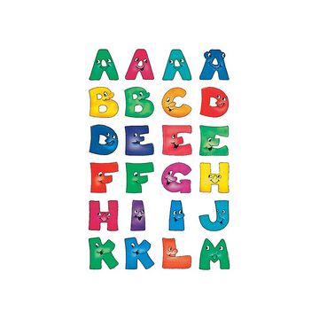 HERMA stickers alphabétique A-Z, en papier, visages amusants