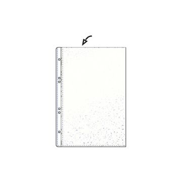 HETZEL Pochette perforée Economic, A6, PP, grainée, 0,075 mm
