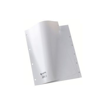 HETZEL intercalaires en plastique, chiffres, A4, 1-6, PP,