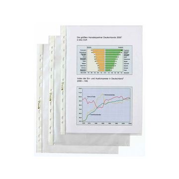 HETZEL pochettes perforées Top Qualité, format A4, en PP,