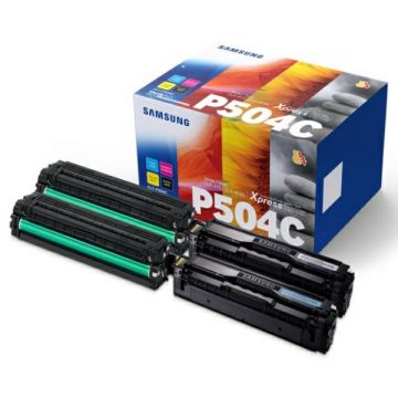 Toners d'origines HP SU400A / CLT-P504C - multipack 4 couleurs : noir, cyan, magenta, jaune