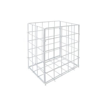 HYGOCLEAN Corbeille à déchets, maille en métal, 20 L, blanc