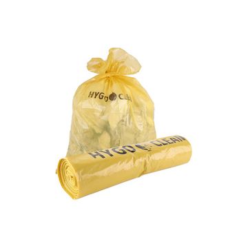 HYGOCLEAN Sac poubelle LDPE Light, 120 L, 40 microns, jaune x10