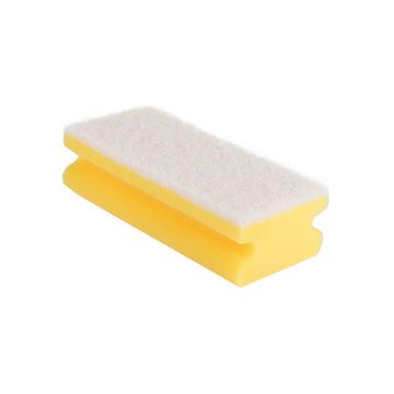 HYGOCLEAN Éponge Colour, non-tissé doux, jaune/blanc x10