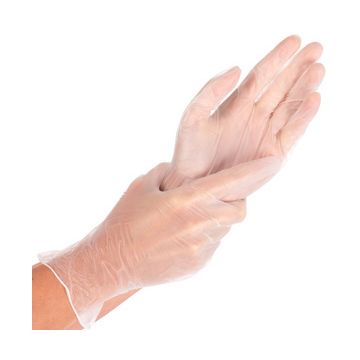 HYGONORM Gant en vinyle "IDEAL LIGHT", S, blanc