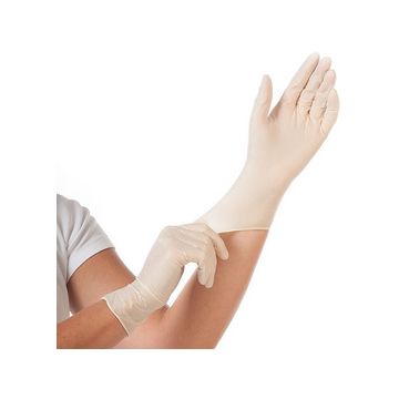 HYGONORM Gants en latex "GRIP LIGHT", S, blanc
