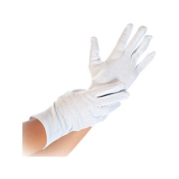 HYGOSTAR Gant en coton Blanc, M, blanc x12