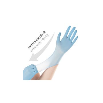 HYGOSTAR Gant en nitrile SAFE SUPER STRETCH, M, bleu