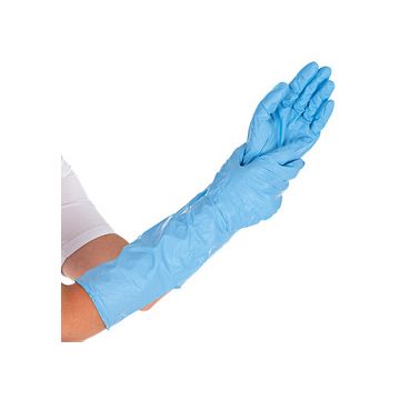 HYGOSTAR Gant nitrile EXTRA SAFE SUPERLONG, XL, bleu